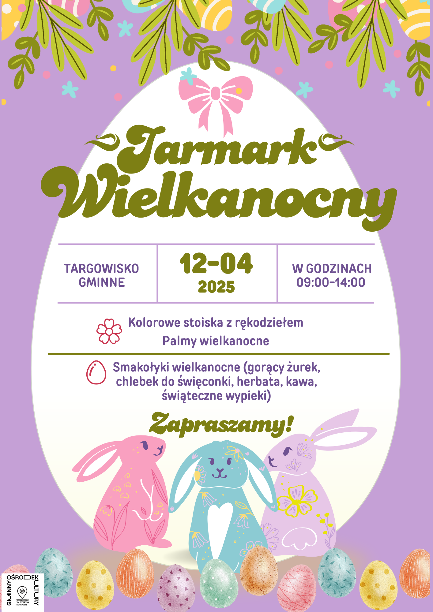 plakat na&nbsp;jarmark wielkanocny