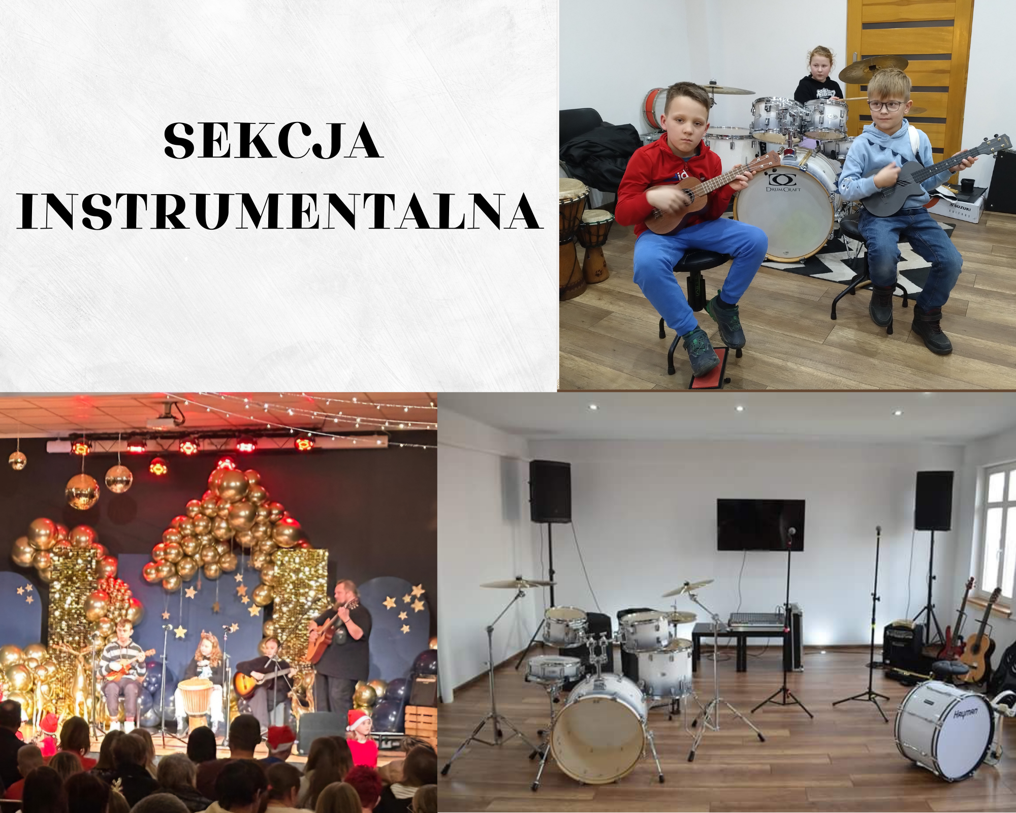 Dzieci na sekcji instrumentalnej