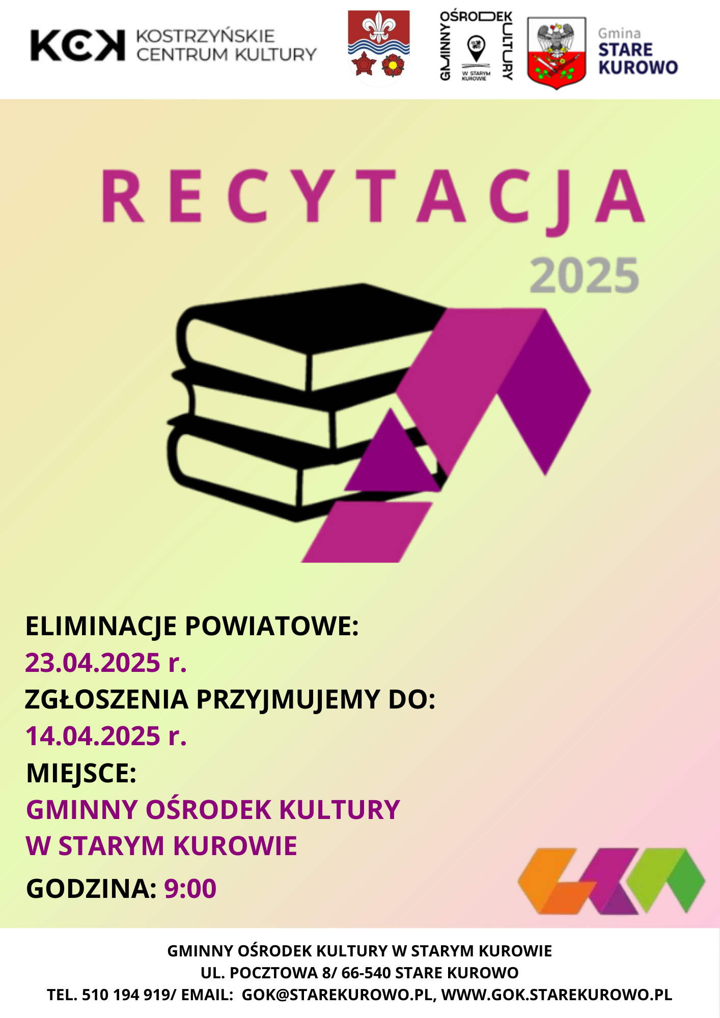 plakat LKA Recytacja