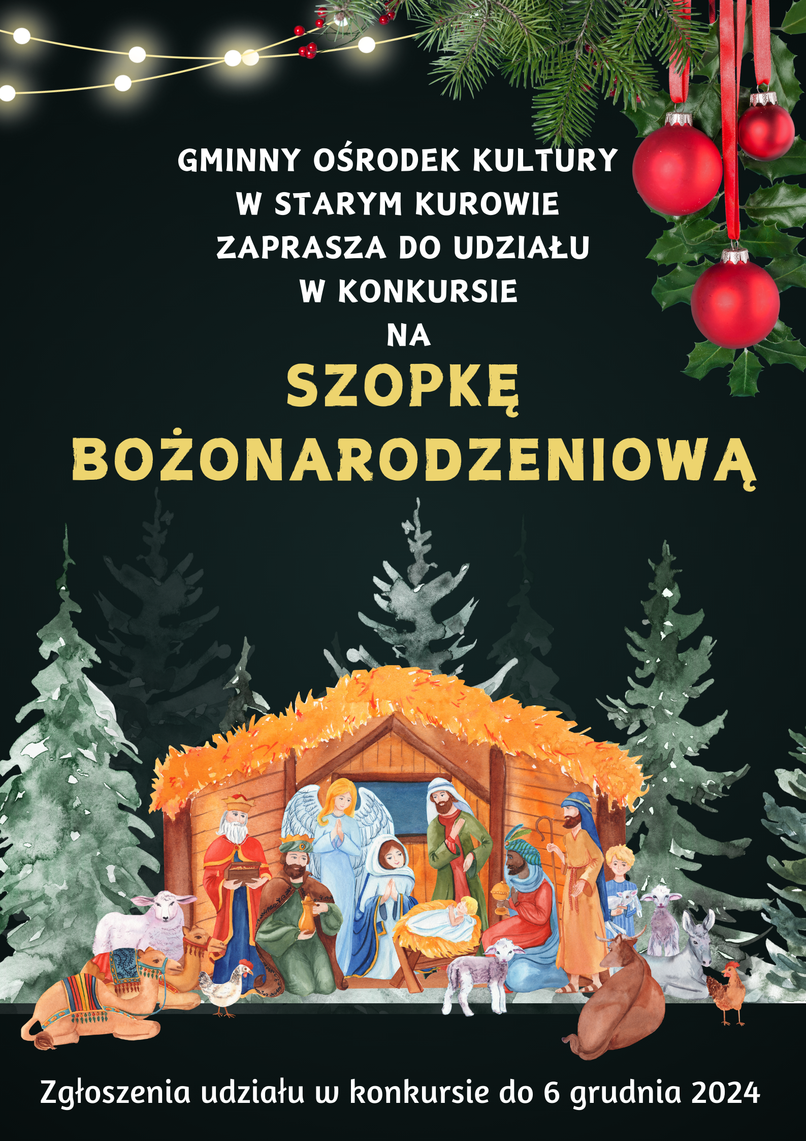 konkurs na&nbsp;szopkę bożonarodzeniową