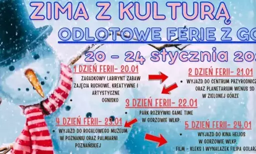 Zdjęcie do Ferie z Gminnym Ośrodkiem Kultury